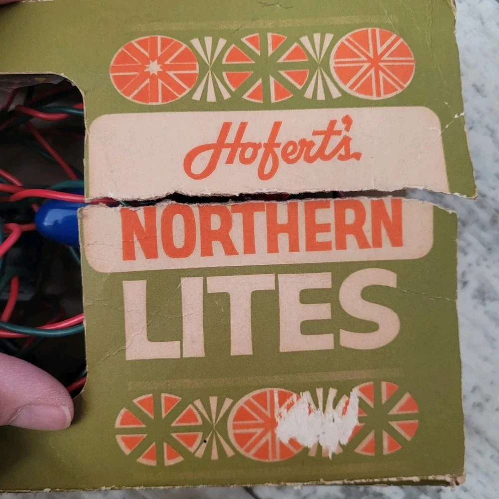 Vintage Hofert's Northern Lites Indoor‎ Christmas Tree Lights Decorations *Read